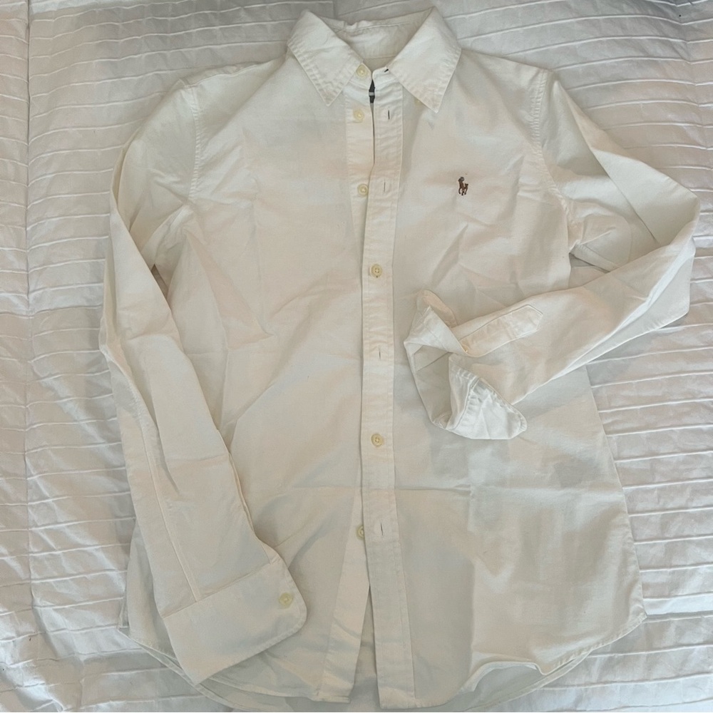 Ralph Lauren custom fit button down white